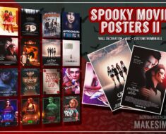 Spooky movie posters sims 4