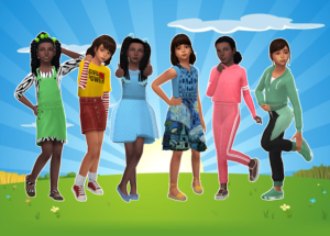 Kids sims 4 look book 
