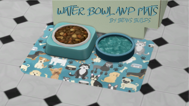 Water Bowl & Mats – Mini Pet Set