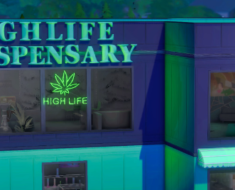 High Life Dispensary Smoking Lounge sims 4