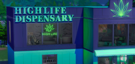 High Life Dispensary  Smoking Lounge sims 4