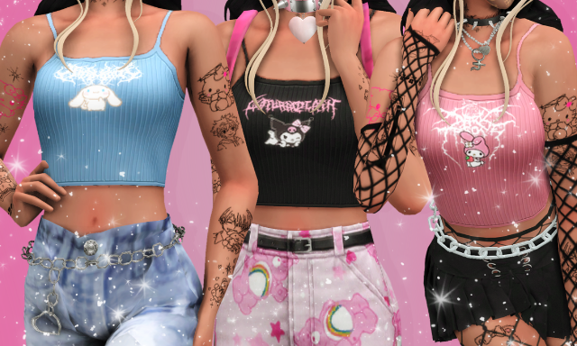 edgy girl the sims 4 emily cc finds