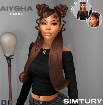 New Hair lace wig sims 4 baddie - Sims 4 Cc Finds