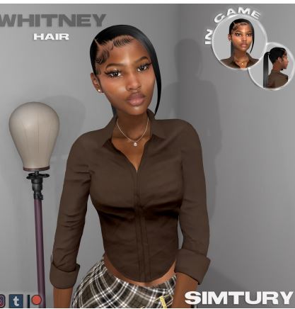 New Hair lace wig sims 4 baddie - Sims 4 Cc Finds