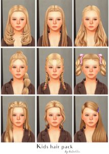 sims 4 kids hair packs