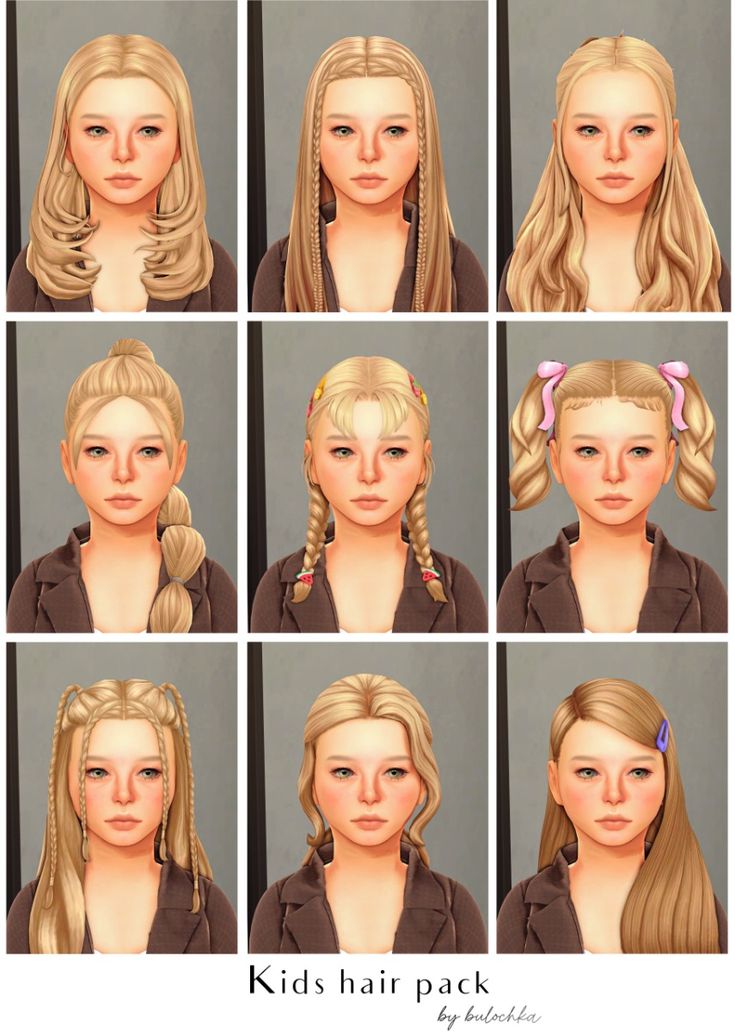 sims 4 kids hair packs