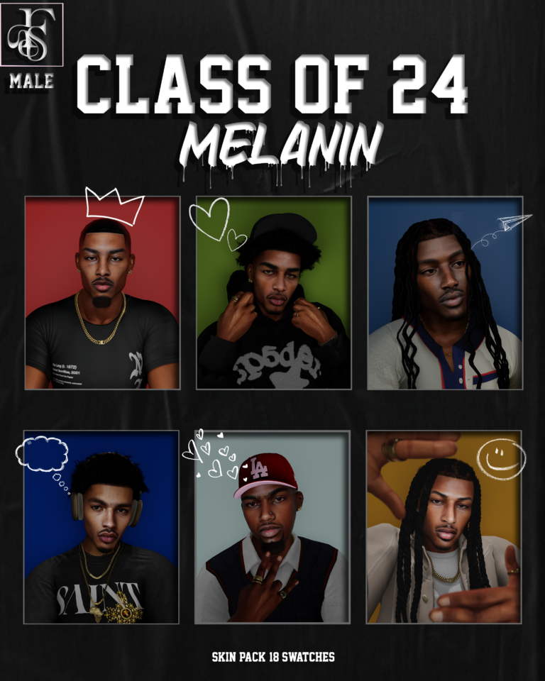 sims 4 male skin packs and Hair