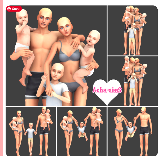 sims 4 family poses with toddler
