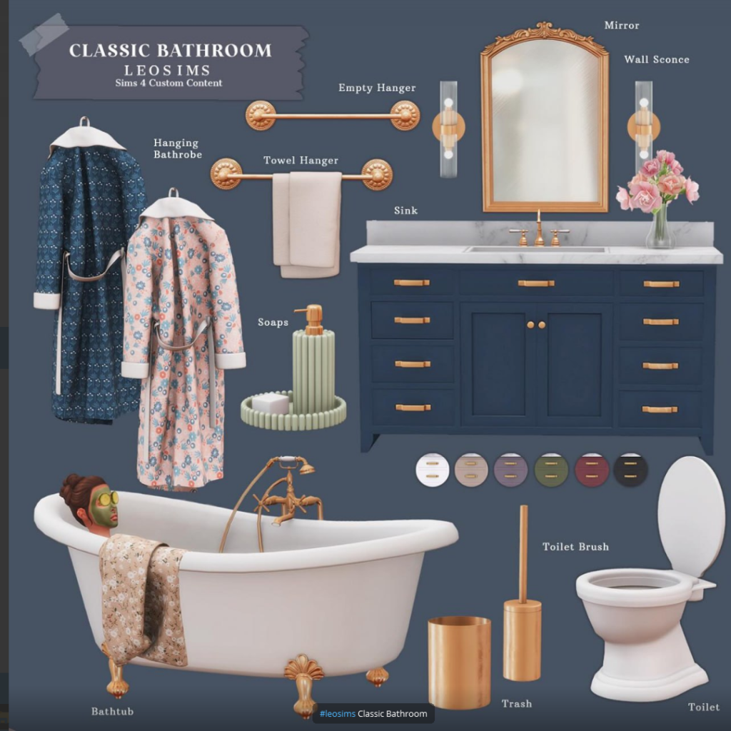 classic bathroom leosims