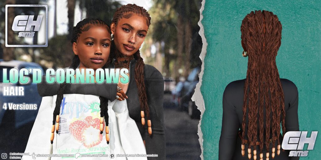 EH Sims LOC'D Cornrows - Hair