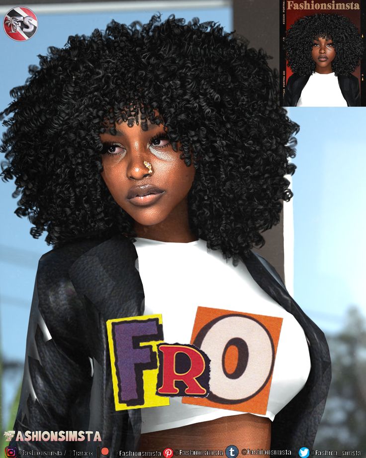 Some of the best sims 4 curly afro hair cc