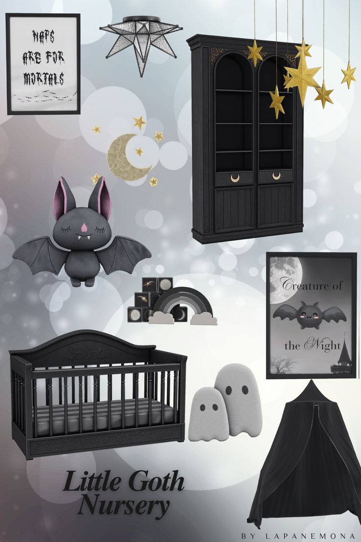 Little Goth Nursery – The Sims 4 CC