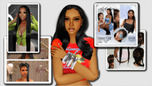 The Sims 4 Maxis Match and Alpha hair download free