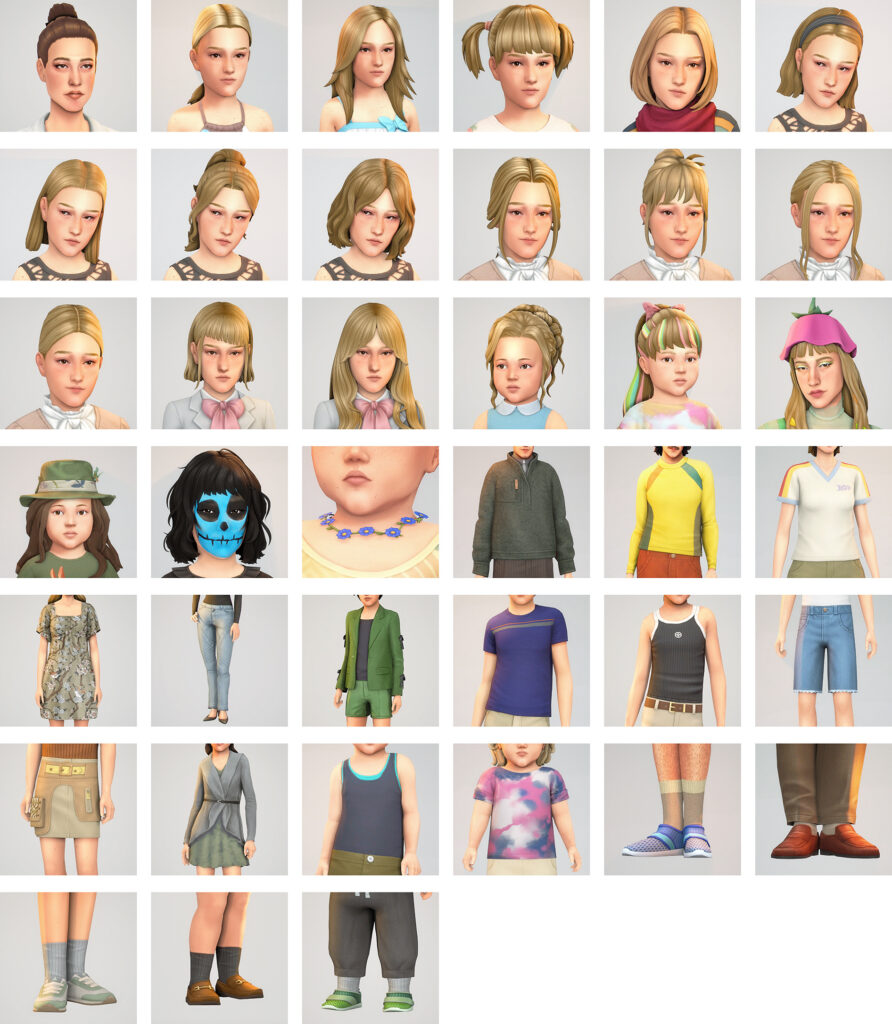 Sims 4 kids cc clothing downloads