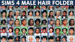 sims 4 male hair folder