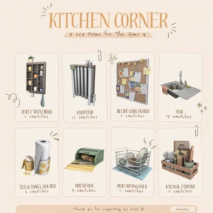 4 Sims 4 Furniture CC Sets | Gym, Kids Room & Kitchen