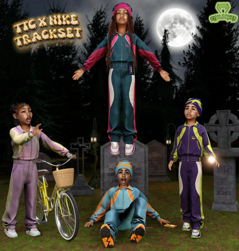 TTC X Nike Track Set Sims 4 clothing CC