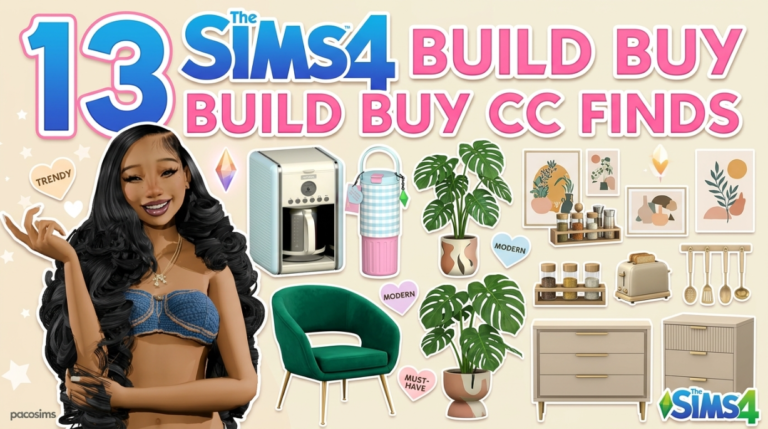 13 Sims 4 Build Buy CC Finds | PacoSims, Homesims & Modco