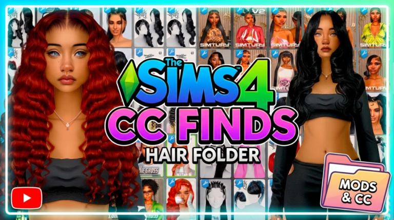 100-Item Sims 4 Black Hair CC Folder | Braids, Locs & More