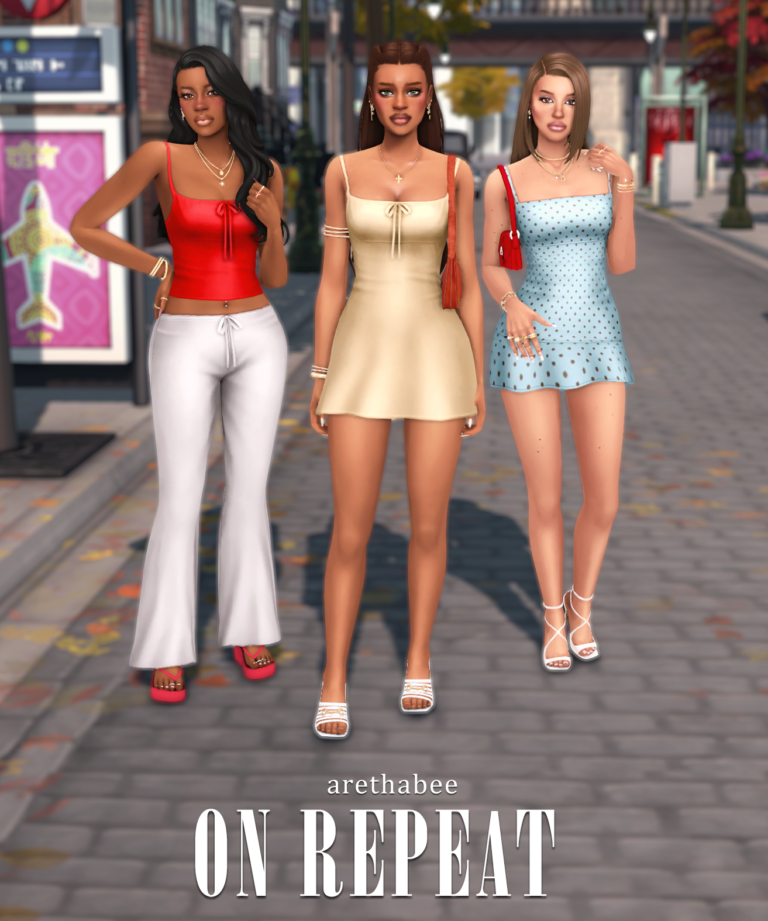 8 Free arethabee Sims 4 CC Finds: Clothes, Hair & Jewelry