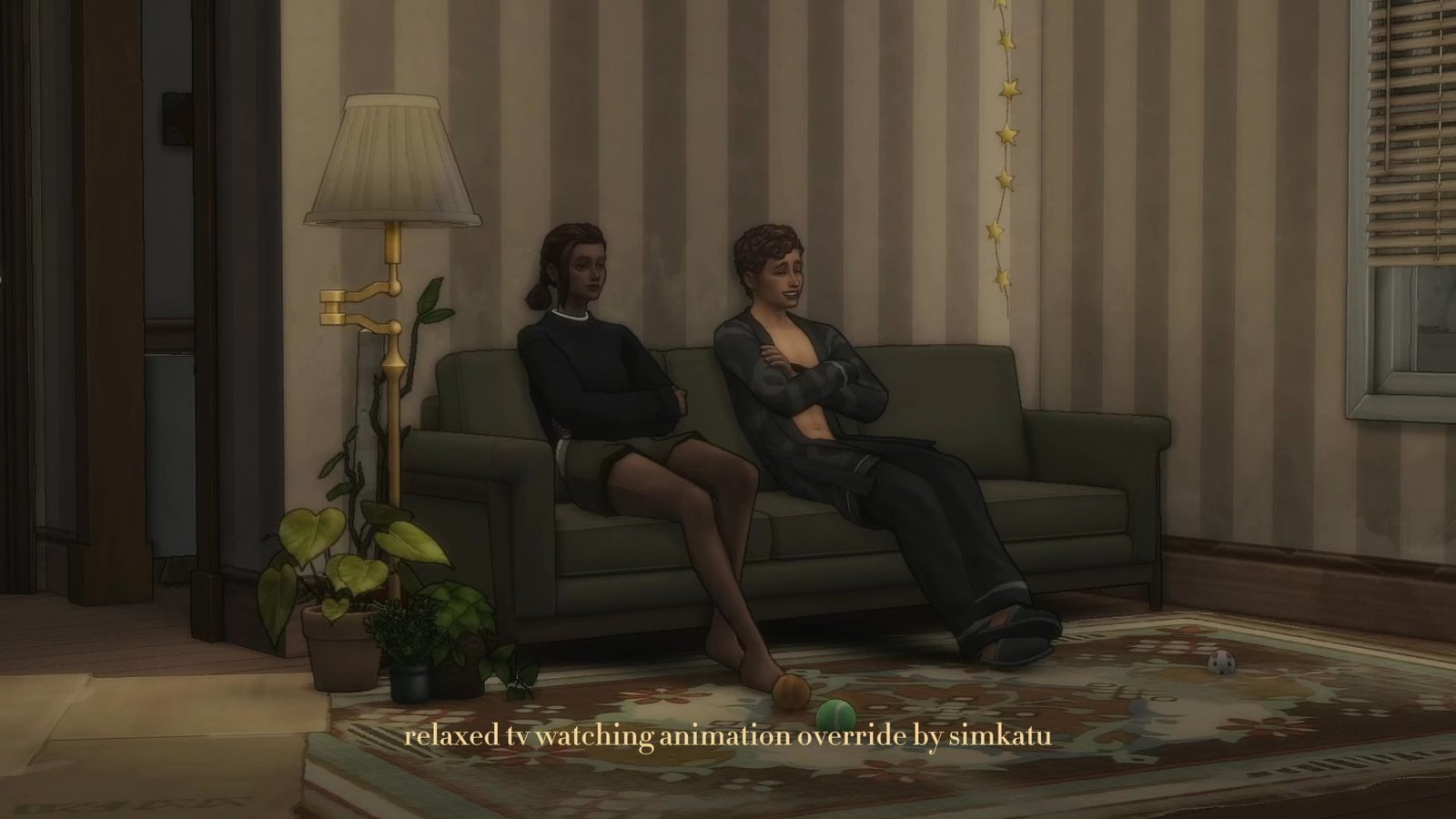 Relaxed TV Watching Override official Sims 4 preview by Simkatu